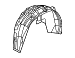 3CM810972A - Body: Wheelhouse Liner for Volkswagen: Atlas, Atlas Cross Sport Image