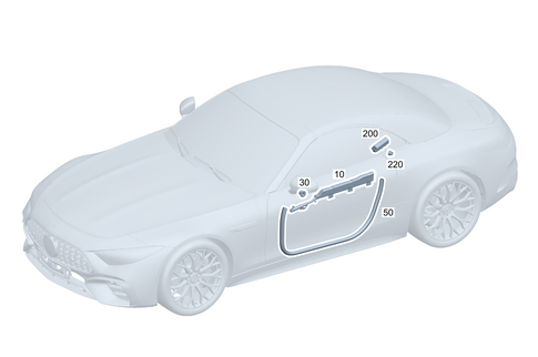 Head Side Air Bag, Door Edge Guard for 2025 Mercedes-Benz SL43 AMG #0