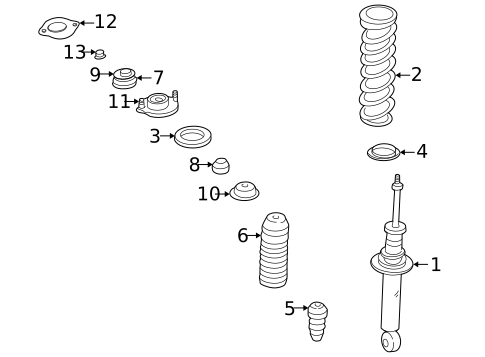 Struts & Components for 2001 Mazda Miata #0