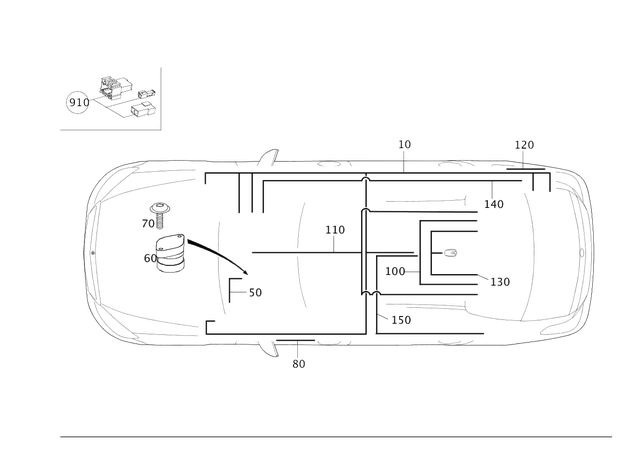 2038201215 - Electrical System: Wiring Harness for Mercedes-Benz Image image