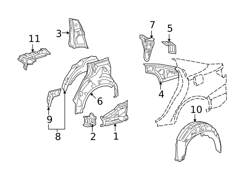 Inner Structure for 2009 Lexus IS F #0