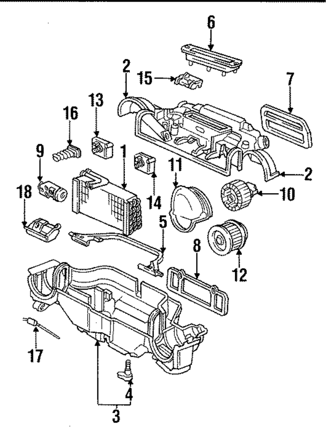 96457234500 - HVAC: Control Switch for Porsche Image