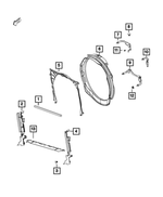 68362572AB - Cooling: Radiator Side Air Seal, Front for Mopar Image