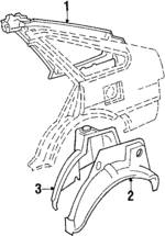 6170612946 - Body: Inner Panel Assembly for Toyota: Corolla Image