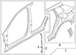 85H810075TA - Body: Uniside for Audi: Q6 e-tron, SQ6 e-tron Image