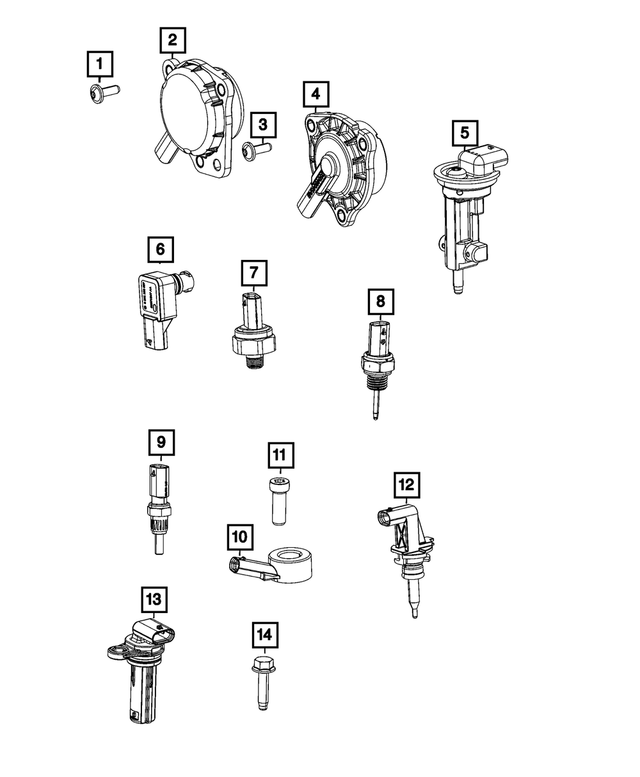 68217702AD - Electrical: Fluid Temperature Sensor for Mopar Image