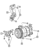 6509285AA - Air Conditioners and Heaters: Hex Flange Head Bolt for Mopar Image