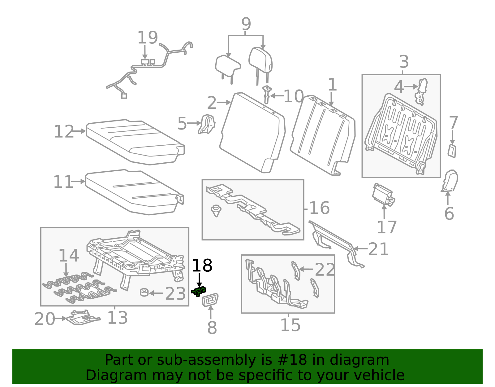 84923-08020-B1 - Power Seat Switch 2011-2014 Toyota Sienna | Longo ...