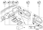 51428261750 - : Poplar Wooden Strip, Door Rear Right for BMW Image