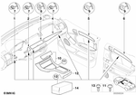 51458402251 - : Poplar Wooden Strip, I-Panel Center Left for BMW Image