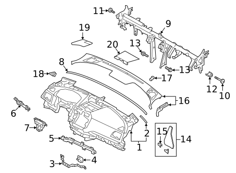 Instrument Panel for 2022 Subaru Ascent #0
