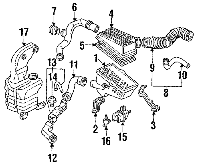 17230PT2010 - : Engine Air Intake Resonator for Honda Image