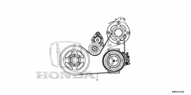 Alternator Belt for 2021 Honda Odyssey #0