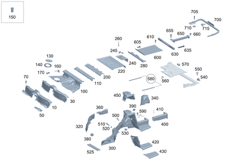 Rear-End Floor for 2022 Mercedes-Benz S500 #0