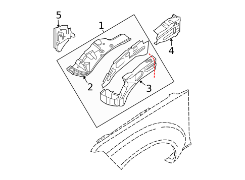 Inner Components for 2009 Nissan Xterra #1