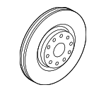 5Q0615301H - Brakes: Rotor for Audi: A3, A3 Quattro Image