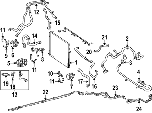 Radiator & Components for 2025 Mercedes-Benz GLC 63 AMG&reg; S E Performance #3