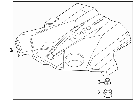 Engine Appearance Cover for 2023 Genesis G90 #0