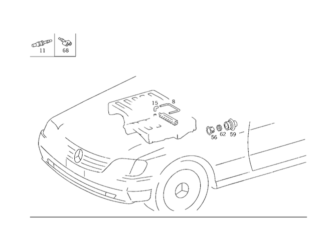 1581435 - Vacuum System: Piping for Mercedes-Benz Image image