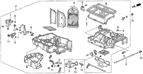 Heater Unit for 1998 Honda Odyssey #0