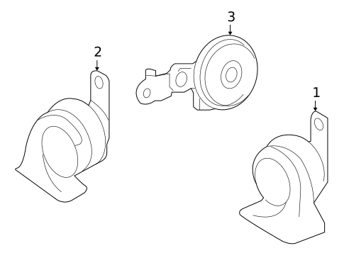 Horn for 2011 Lexus HS250h #0