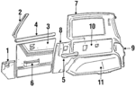 MB738489 - : Door Trim for Mitsubishi: Montero Image