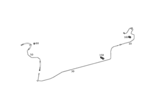 Fuel Lines, Gasoline Vehicles for 2011 Mercedes-Benz SLS AMG #0