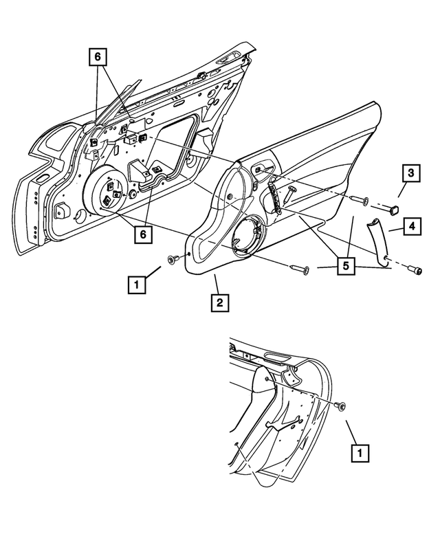 6036430AA - Interior Trim: Screw, Grab Handle for Mopar Image