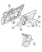XC921X9AA - Interior Trim: Door Trim Front Panel, Right for Mopar Image