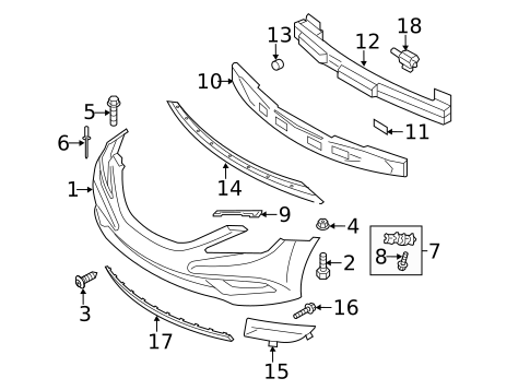 Bumper & Components - Front for 2012 Hyundai Sonata #0