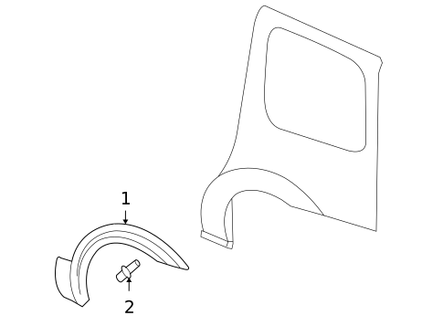 Exterior Trim - Side Panel for 2006 Pontiac Montana #0