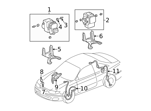 Anti-Lock Brakes for 1999 Toyota Solara #0