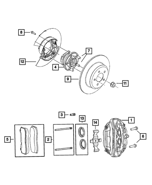 Rear Brakes for 2008 Dodge Challenger #0