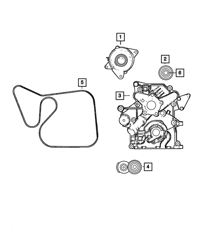 5037708AC - : Timing Case Cover for Mopar Image