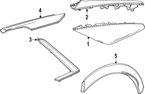 Exterior Trim - Quarter Panel for 2025 Cadillac LYRIQ #0