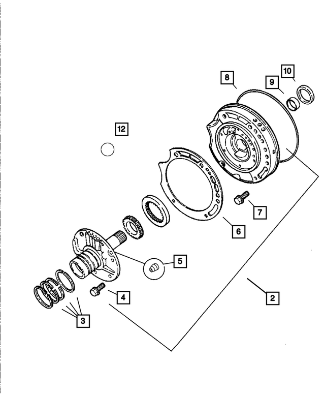 6500211 - Automatic Transaxle 4 Speed: Hex Head Bolt for Mopar Image