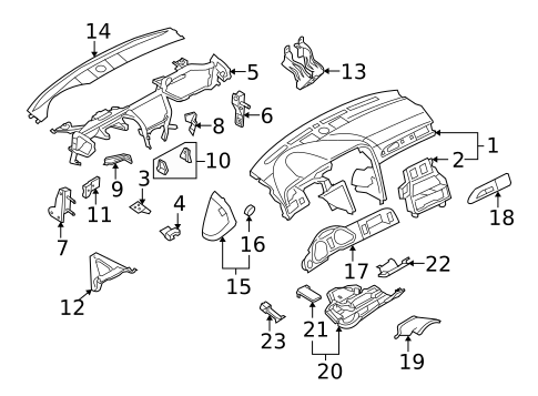 Instrument Panel Components for 2008 Audi S6 #0