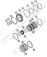 68263853AA - Automatic Transmission Multi-Speed: Transmission 2nd And 4th Clutch Piston Retainer for Mopar Image