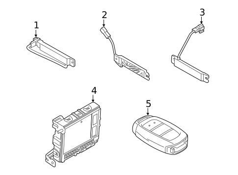 Keyless Entry Components for 2021 Hyundai Venue #0
