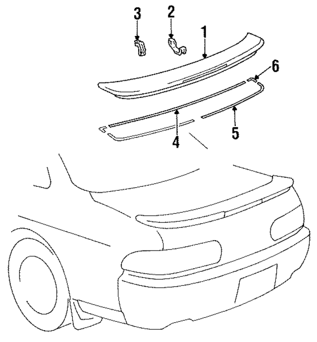 9099991054 - : Spoiler Gasket for Lexus Image