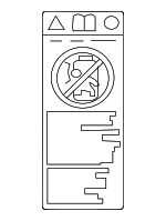 7459678010 - Body: Air Bag Label for Scion: iM | Toyota: Avalon, C-HR, Camry, Corolla, Corolla iM, Prius, Prius AWD-e, Prius Prime, RAV4, Sequoia, Sienna Image