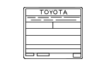 1129837650 - Body: Emission Label for Toyota: Corolla iM Image