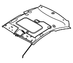 854233X521TX - Body: Headliner for Hyundai: Elantra Coupe Image