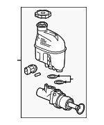 15221998 - Body: Master Cylinder for Chevrolet: Malibu | Pontiac: G6 | Saturn: Aura Image