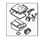 99720122104 - Emission System: Vapor Canister for Porsche: 911, Boxster, Cayman Image