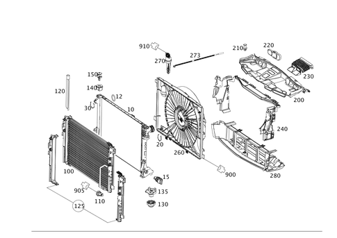 Cooler, Mount and Cover for 2012 Mercedes-Benz E350 #0