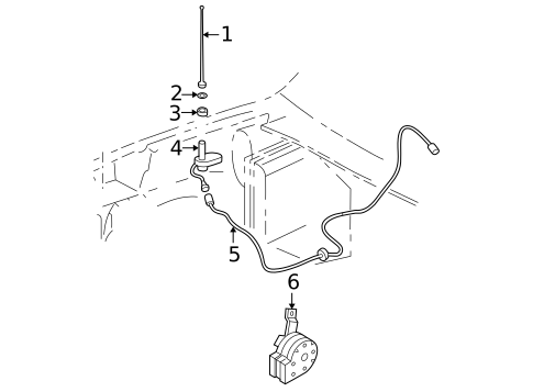 Horn for 1995 Chevrolet S10 #1