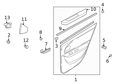 Rear Door for 2005 Kia Optima #0
