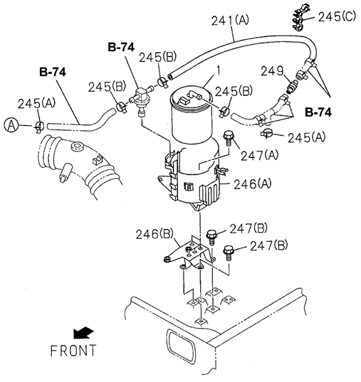Fuel Canister for 1996 Acura SLX #0
