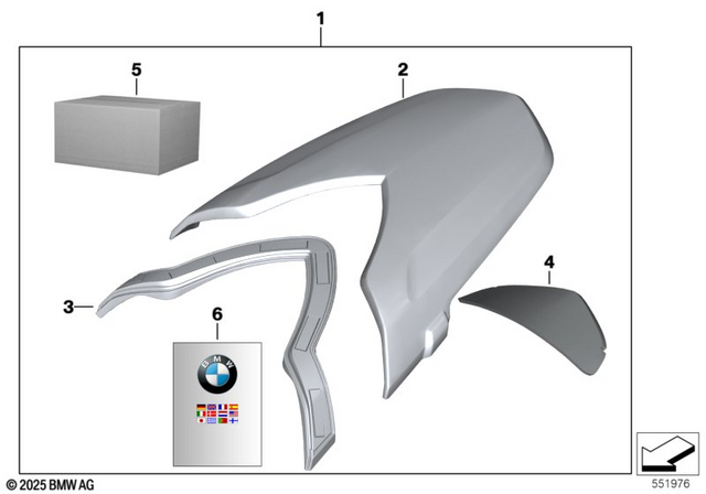 71607699473 - Ergonomics &amp; Comfort: Anti-Scuffing - Front for BMW-Motorrad Image